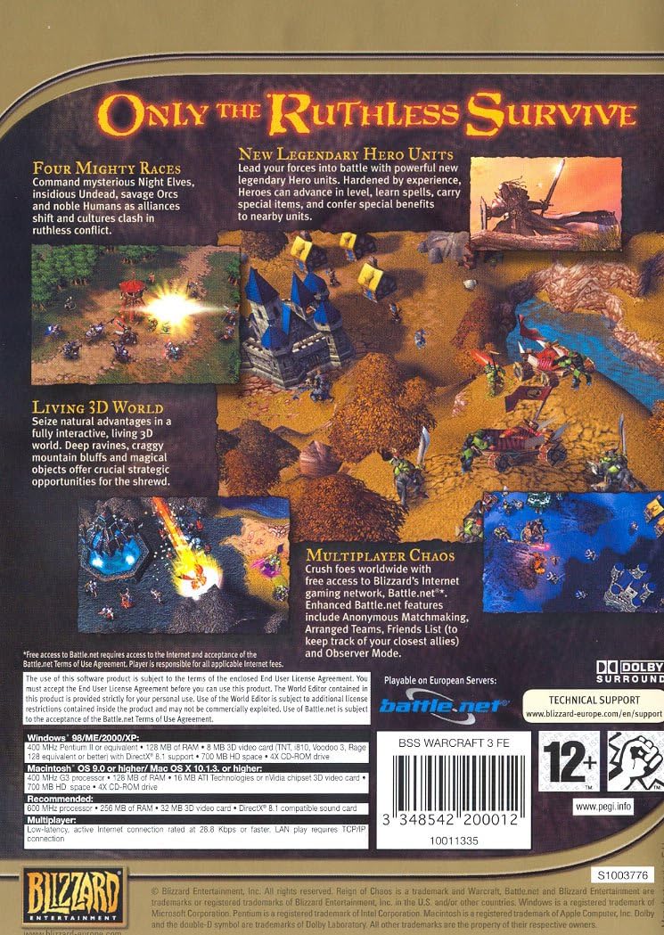 Amazon.com: Warcraft III: Reign of Chaos (Mac/PC CD) : Video Games